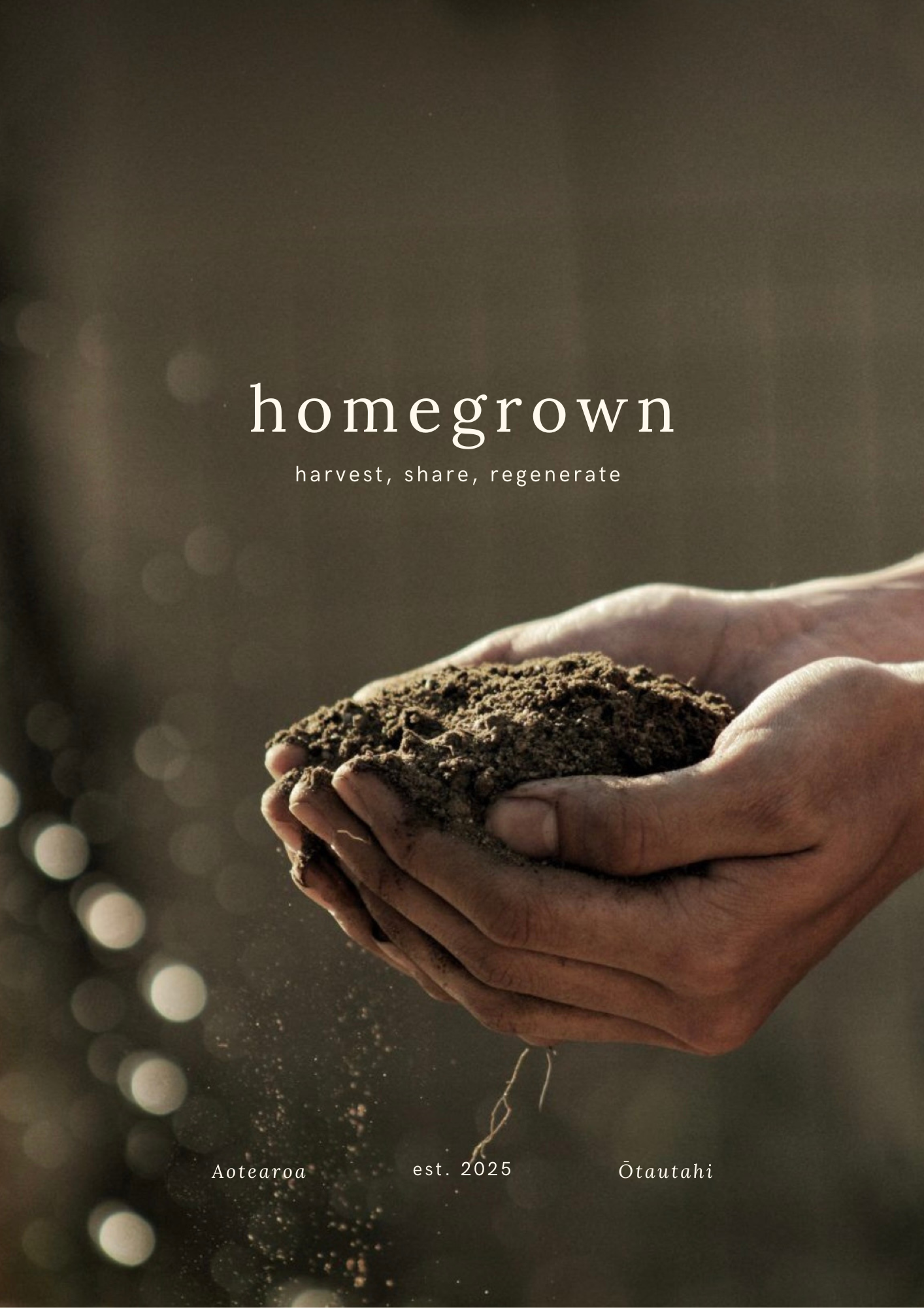 Homegrown poster design showcasing community message