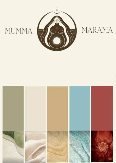 Mumma Marama colour palette and mood board