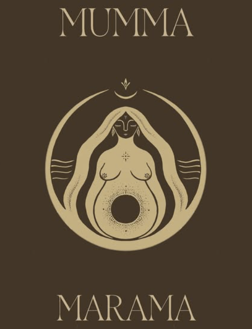 Mumma Marama branding sheet with palette