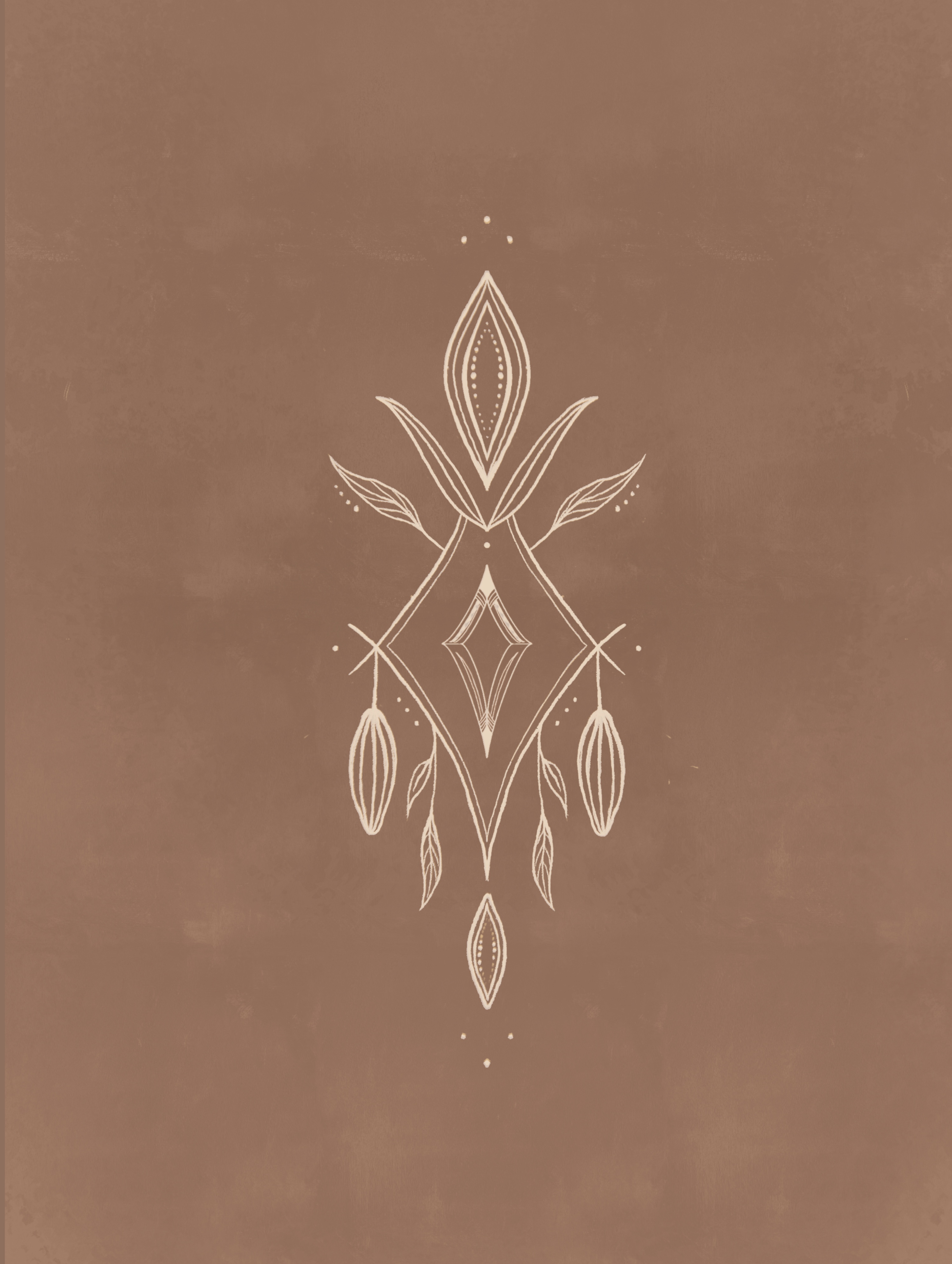 Cacao logo on kraft paper