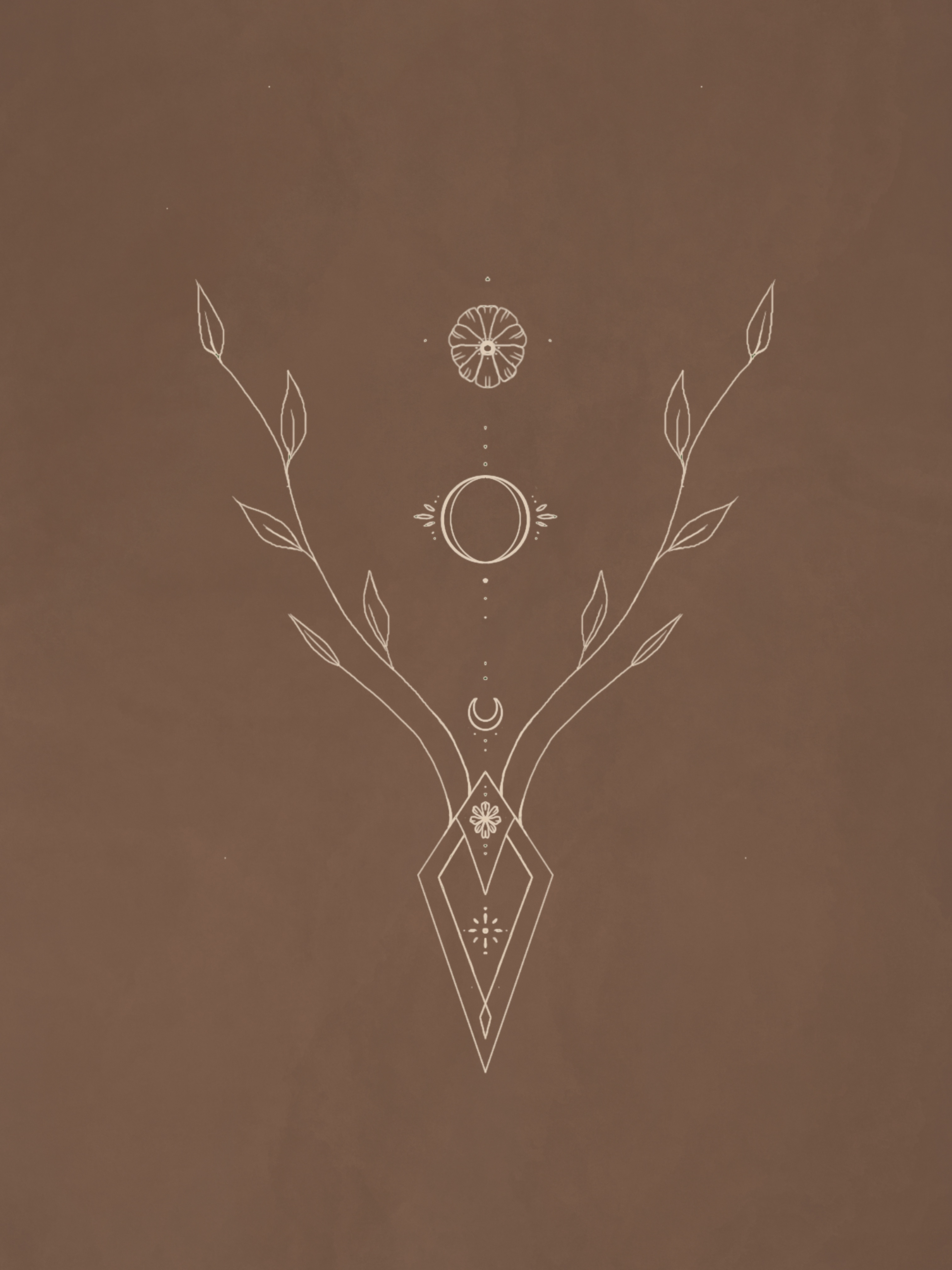 Deer illustration detail